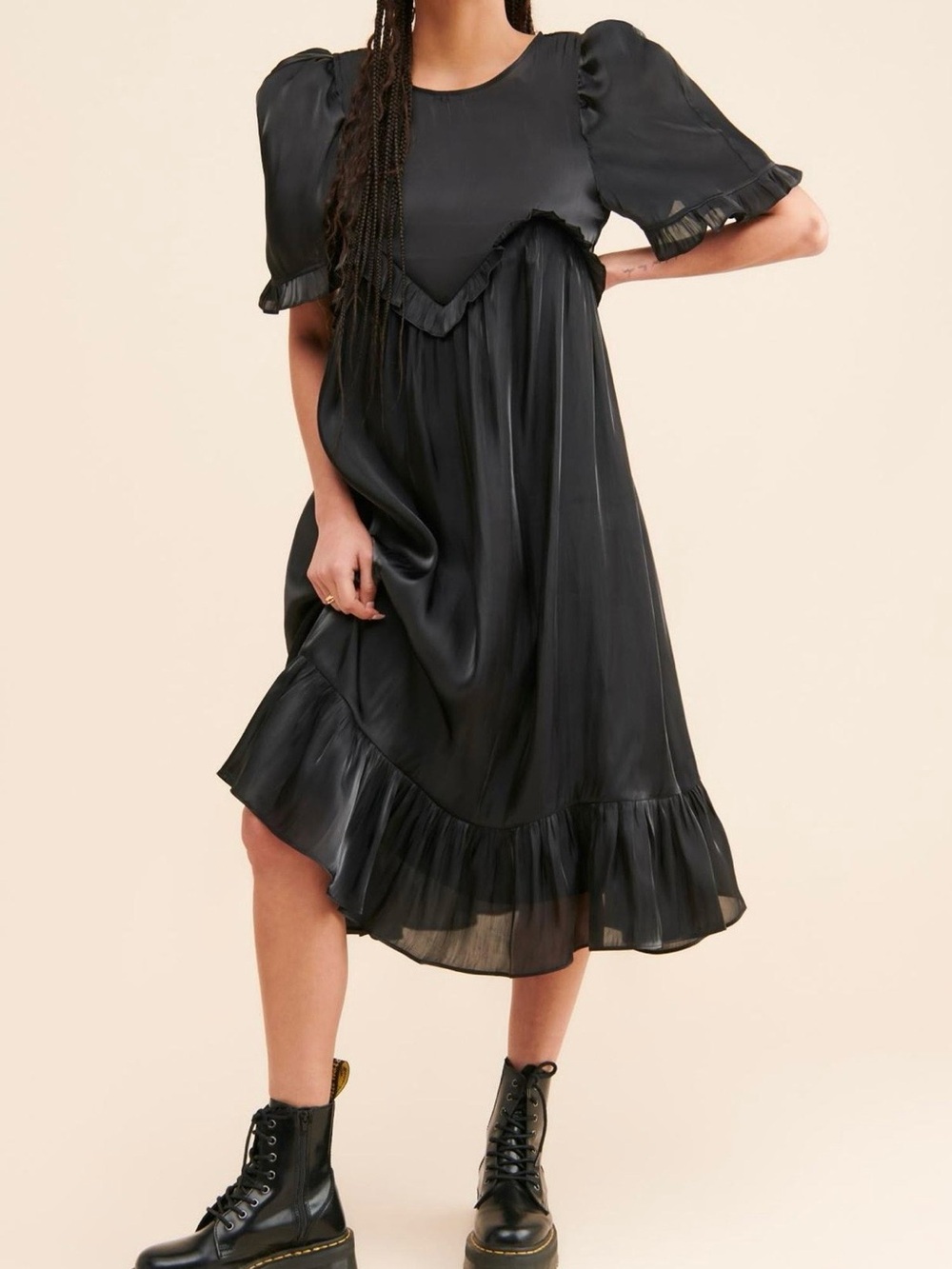 Sister Jane Barre Ruffle Midi Dress